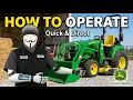 John Deere 2305 Compact Tractor Operation Instructions How To Use Controls Tips To Start Operate