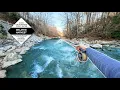This NC River is LOADED with Stocked Trout NC Fly Fishing