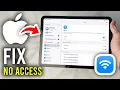 Fix iPad WiFi Connected But No Internet Access - Step By Step