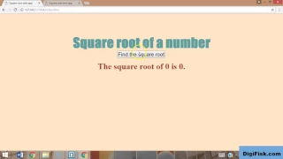 Javascript tutorials Square root App with Algorithm JS Part 3