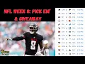 NFL Week 8 Pick Em GIVEAWAY
