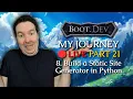 Build a Static Site Generator in Python - My Journey Through Boot dev LIVE PART 21