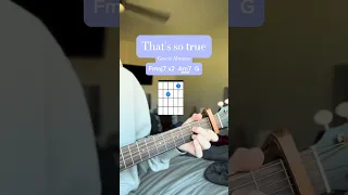 How To Play That S So True Gracie Abrams Gracieabrams Guitar Tutorial 