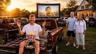 I Turned My Parents Backyard Into a Drive in MOVIE THEATER