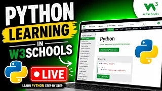 Python Tutorial for Beginners Learn Python Easy with W3Schools Live