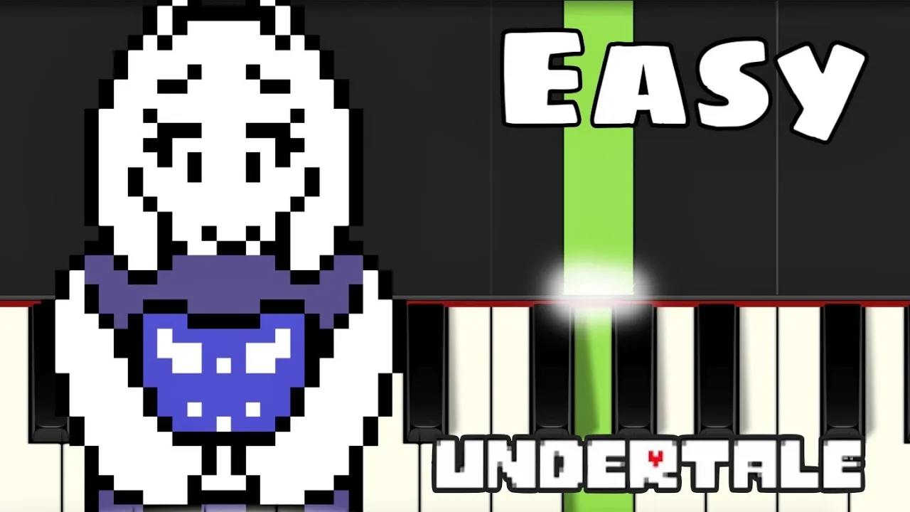 Undertale OST: 085 - Fallen Down | EASY Piano Tutorial