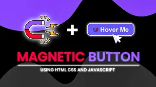 3D Magnet Effect Button with GSAP Smooth Hover Animation in JavaScript
