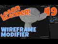 Blender 2 8 Wireframe Modifier - My Spider Sense is Tingling