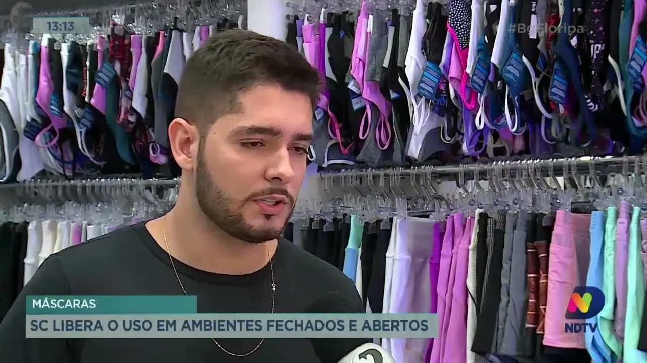 Máscaras: SC libera o uso em ambientes fechados e abertos