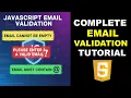 Email validation using JavaScript Email Validation on Website Through JavaScript Cyber Warriors
