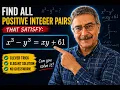 Can You Find All Integer Solutions A Beautiful Number Theory Problem
