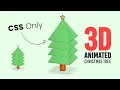 Animated Christmas Tree using Html CSS Only CSS 3D Animation Effects OnlineTutorialsYT