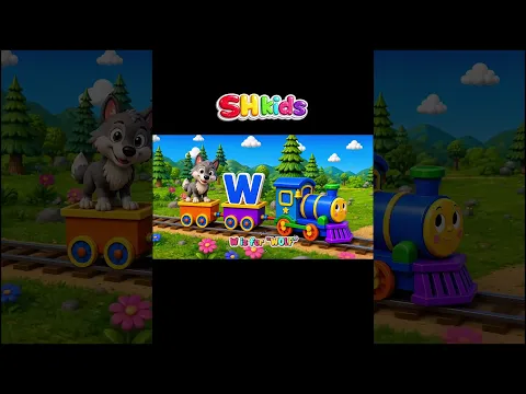 ABC Train | A is for Ant, B is for Banana | Alphabet Song for Kids | SH kids | VWX