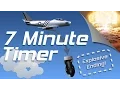 7 min exploding countdown timer with Jet Plane