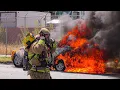 Download Lagu LAFD Engine 10 \u0026 Rescue 810: Mustang Fire