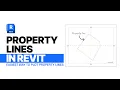 How to plot Property lines in Autodesk Revit 2024 tutorial
