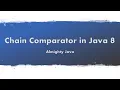 How to create Chain Comparator in Java 8 Comparator Lambda Expression Collection Framework