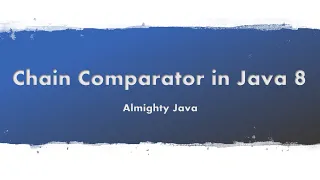How to create Chain Comparator in Java 8 Comparator Lambda Expression Collection Framework