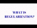What is Regularization Model Over-fitting Lasso Ridge Regression