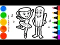 Download Lagu How To Draw Ballerina Cappucina and Tung Tung Tung Sahur | Italian Brainrot | Easy Step By Step