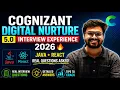 Cognizant Digital Nurture Interview Experience 2026 Java React Real Questions