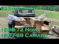 Nova LS swap header fitment test 1968-1972 Nova and 1967-1969 Camaro 6 sets of headers plus more