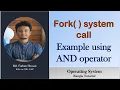 fork system call example using AND operator operating system Bangla Tutorial