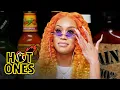 Saweetie Almost Tap Tap Taps Out While Eating Spicy Wings Hot Ones
