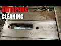 Cleaning Rust on an Old 3HP Craftsman 113 Contractor Table Saw to Weld on