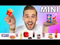 Download Lagu 1 DAG ALLEEN MAAR MINI VOEDSEL ETEN! *Challenge*