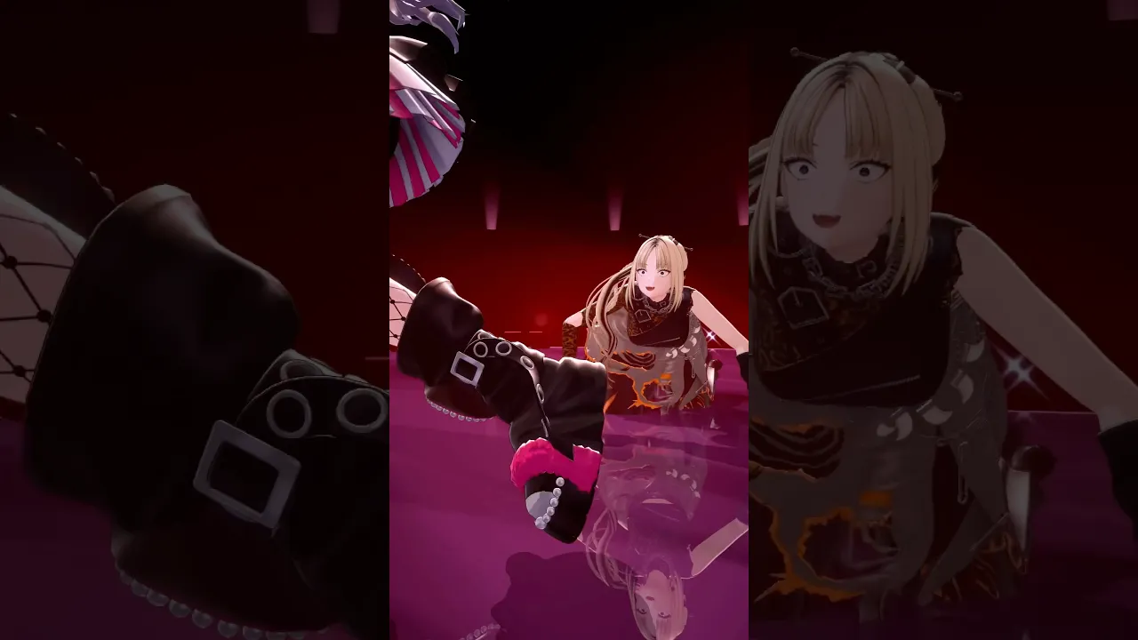 前回のshortsの裏側編。#vtuber #虎金妃笑虎 #響咲リオナ