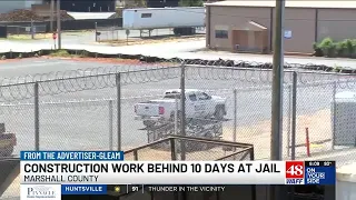 Work on Marshall County Jail expansion behind nearly two weeks