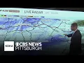 Heavy snow blankets the Pittsburgh area