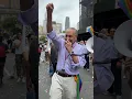 Chuck Schumer talking about his daughter and her wife at the NYC Pride Parade