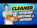 CLEANER Interview Questions Answers