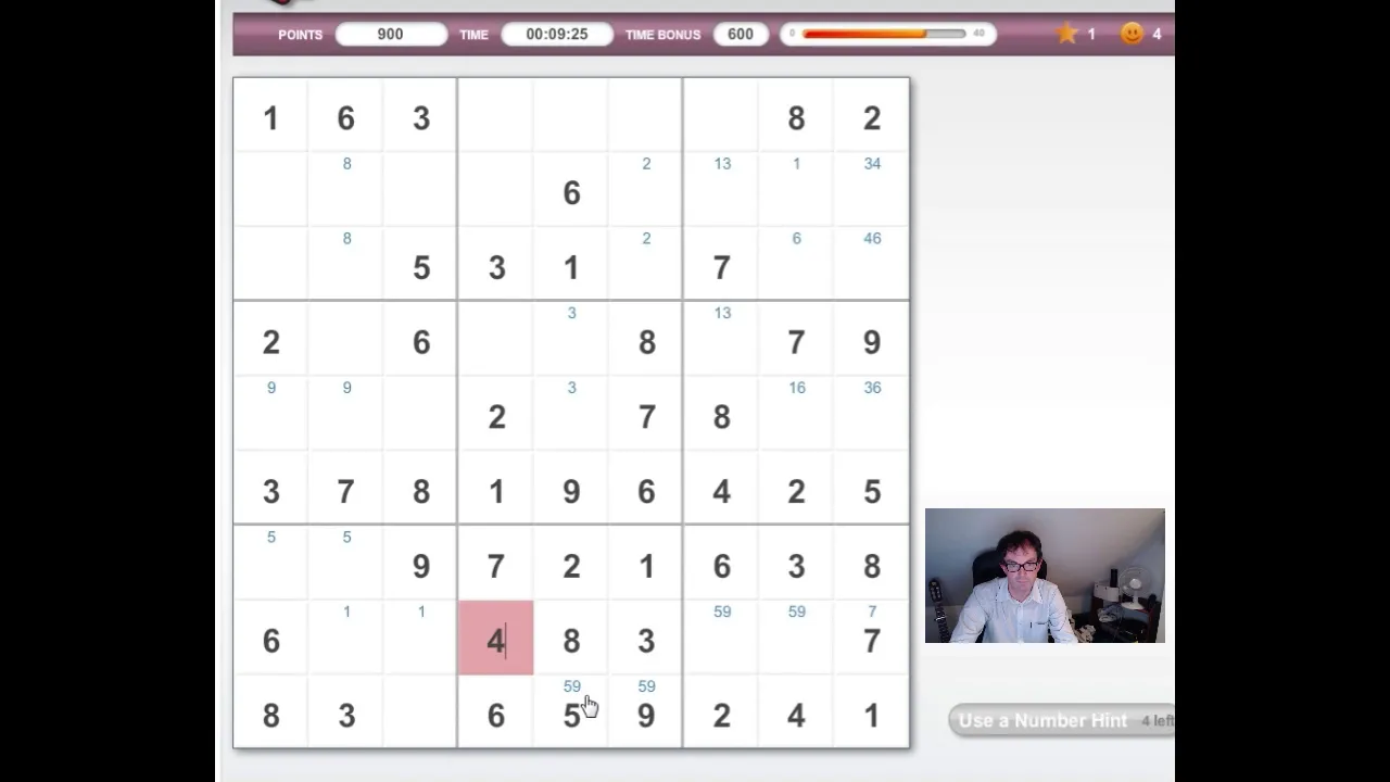 Another Diabolical Sudoku:  The BUG principle
