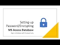 Set and Remove a Password in Your Microsoft Access Databases