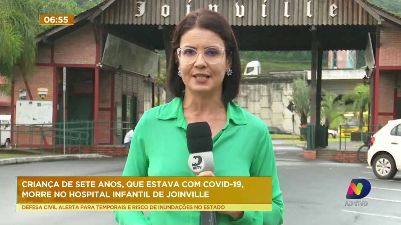 Criança de 7 anos, que estava com Covid-19, morre no hospital infantil de Joinville