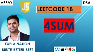LeetCode 18 4Sum Problem Explained JavaScript Solution Two Pointer Sorting Approach