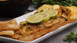 سمك فيليه بتتبيلة أكثر من رائعة وطعم لا يقاوم 