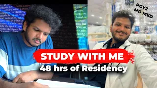 Study With Me - Medicine, ICU Nights & A Movie | 48 Hours As A Resident | Dr. Anuj Pachhel