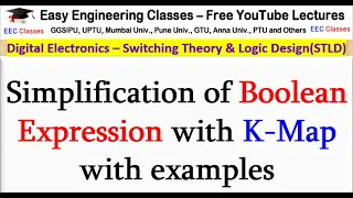 Simplification of Boolean Expression with K-Map with examples Digital Electronics Lectures
