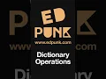 Day 77 Dictionary Operations Available in Python Learn Python Dark Mode