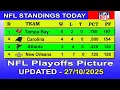 NFL playoffs picture NFL standings 2025 nfl standings today 2025