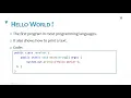 Hello World - Java