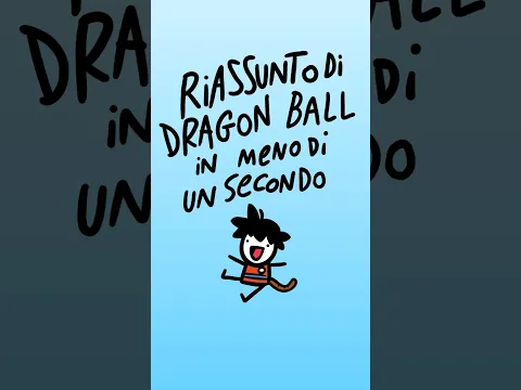 Riassunto di DRAGON BALL in meno di UN SECONDO