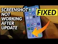 Screenshot Not Working On iPhone After iOS Update I Unable to Take Screenshot After iOS 15 1 Update