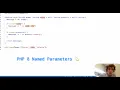 Named Parameters with PHP 8