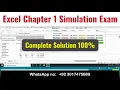 Excel Chapter 1 Simulation Exam