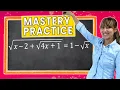 How to Solve Equations with Radicals - Three Radical Equation Example